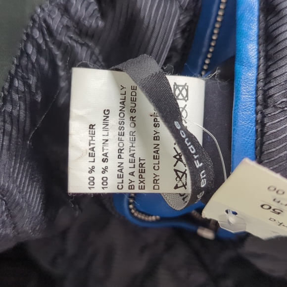 Barnabe Hardy Lamb Skin Green Hooded Bomber Coat Jacket France puffer 50 L - Picture 15 of 16